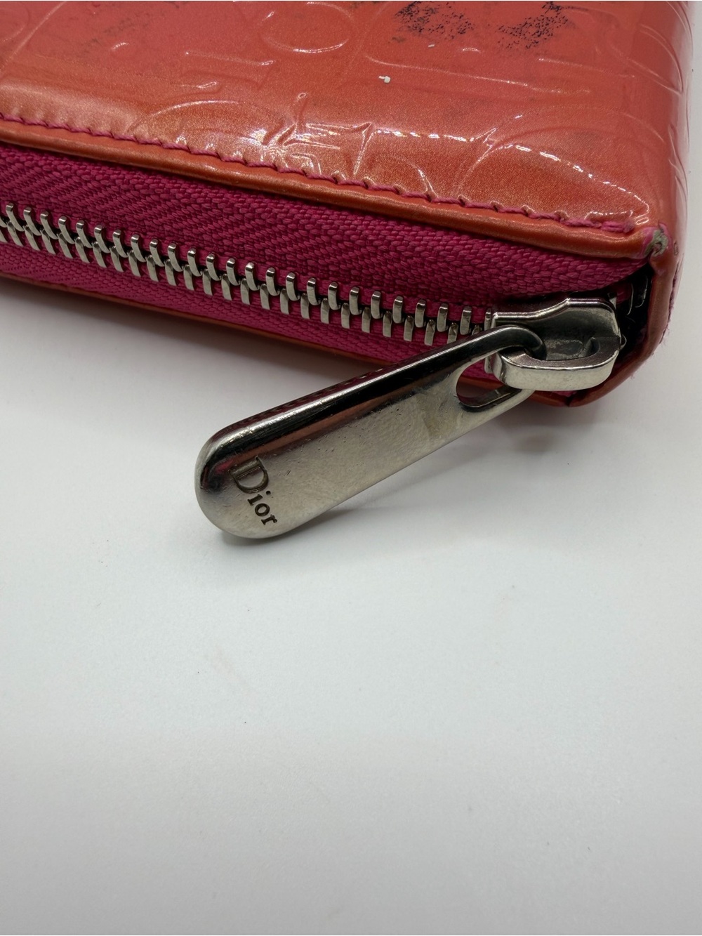 Christian Dior Diorissimo Patent Leather Zippy Wallet - Picture 4 of 11